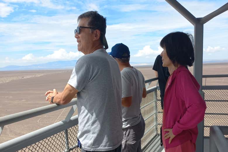 Presso un belvedere delle linee di Nazca