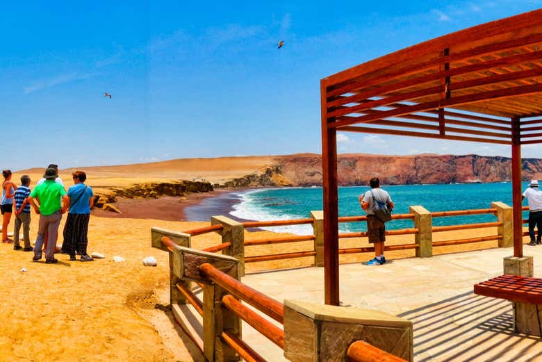 La spiaggia Roja della Riserva Nazionale di Paracas