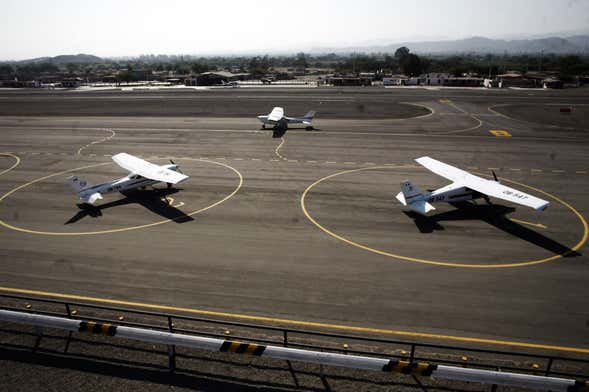 Flight over the Nazca Lines from the Nazca Aerodrome