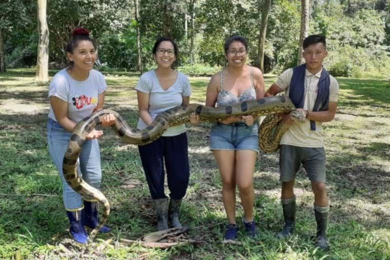 A contatto con un'anaconda