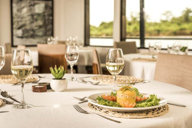 Restaurant on the cruise ship