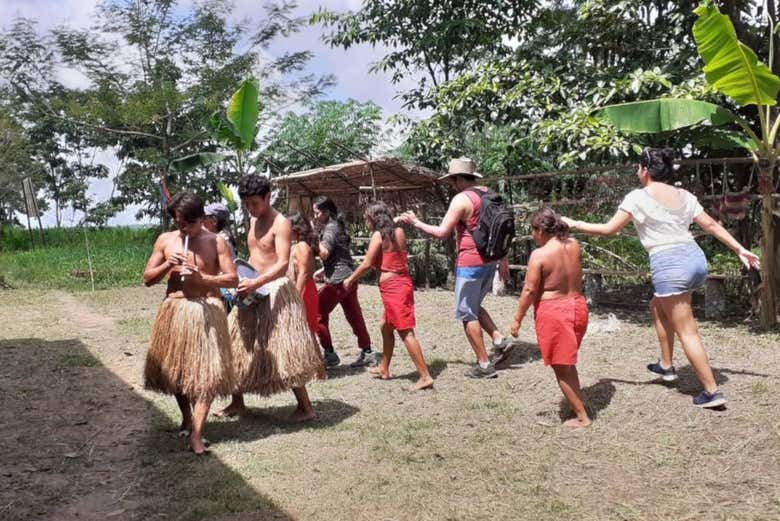In a local community on the Amazon