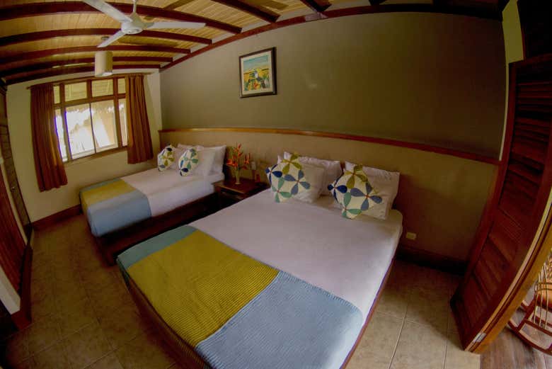 Una de las habitaciones del resort