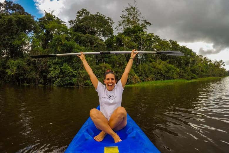 Kayak sur la rivière Yanayacu