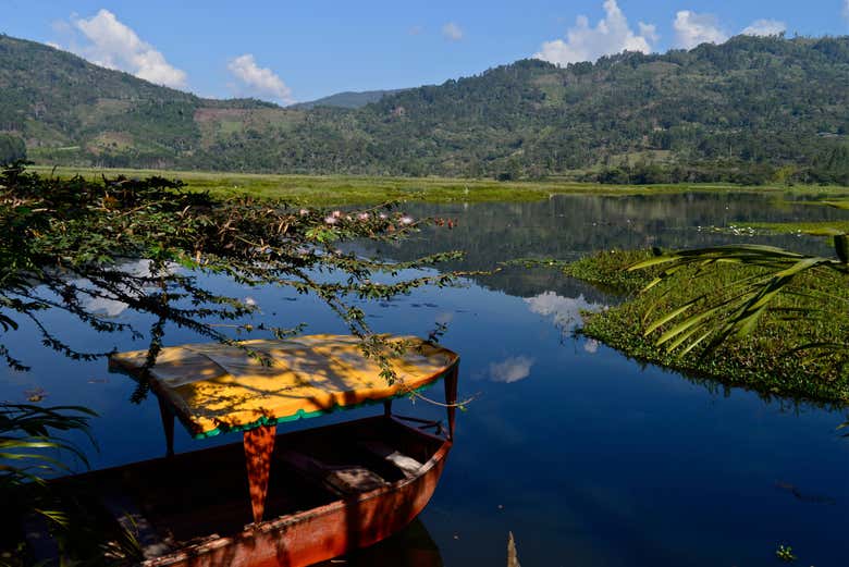 Vista de la laguna El Oconal
