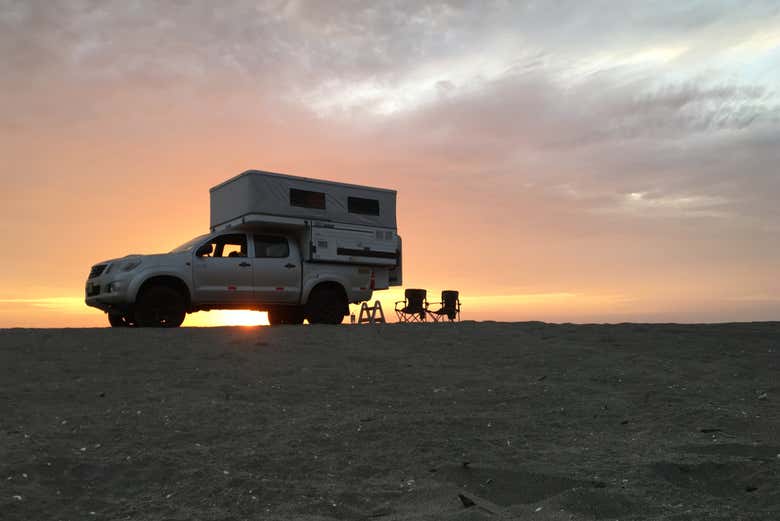 Travelling in a campervan