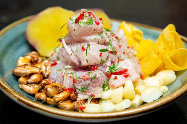 Auténtico ceviche peruano