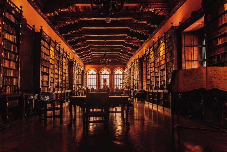 The library inside the Santo Domingo Convent