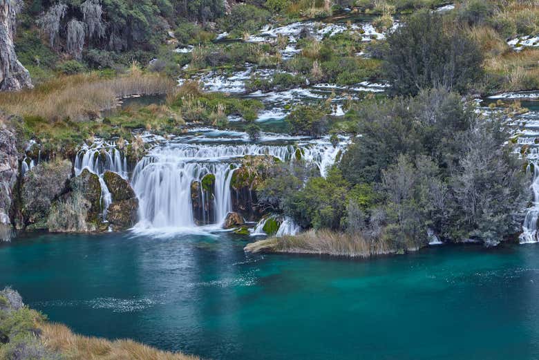 Caídas de agua en la localidad de Huancaya