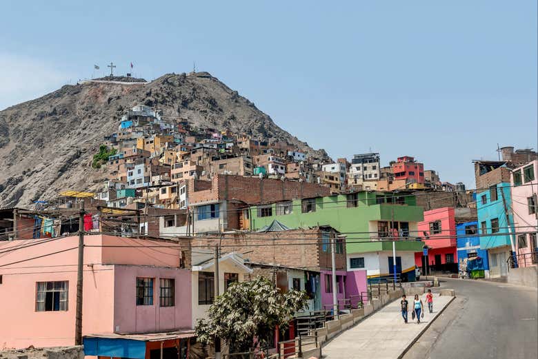 Andando verso il cerro San Cristóbal