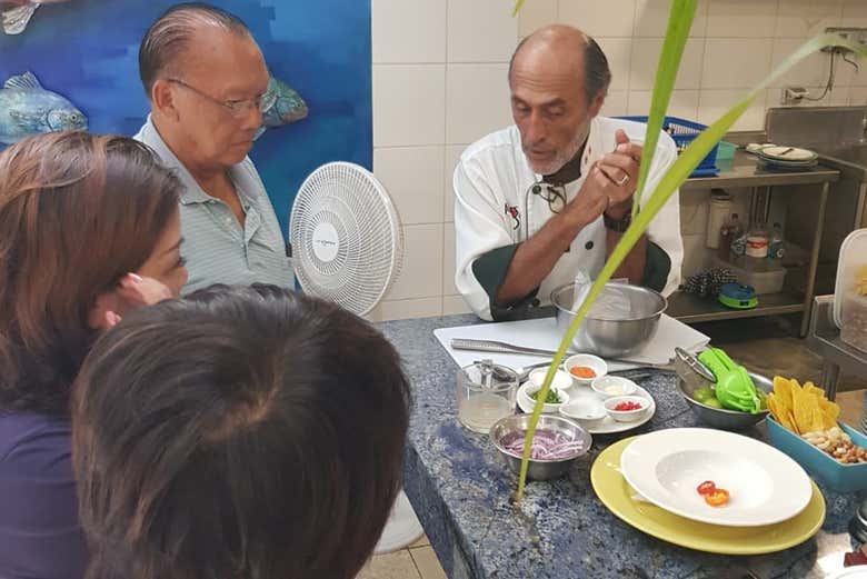 Demostración de preparación de Ceviche