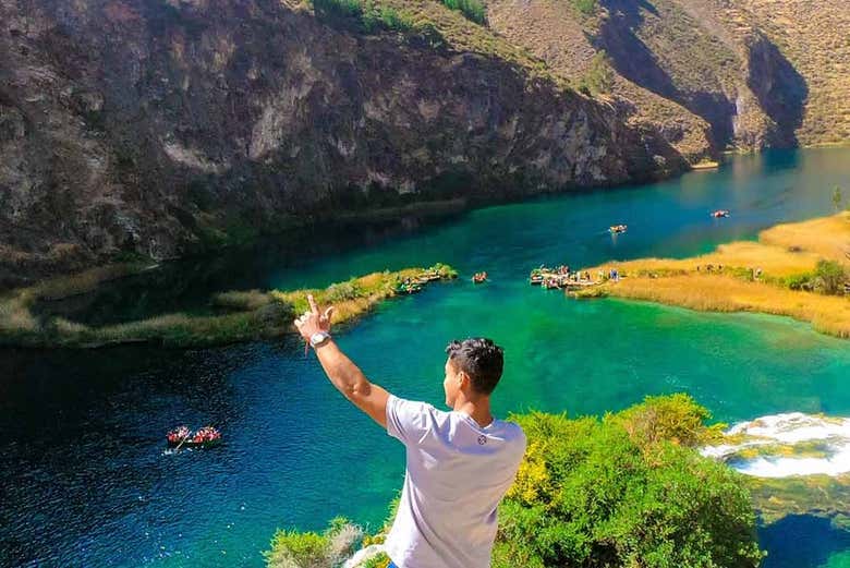 Admire beautiful waterfalls and lagoons