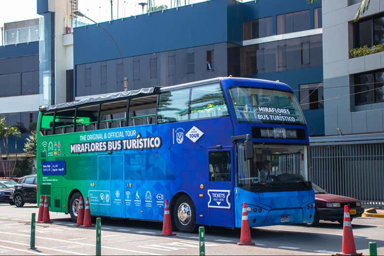 Ônibus preparado para a rota