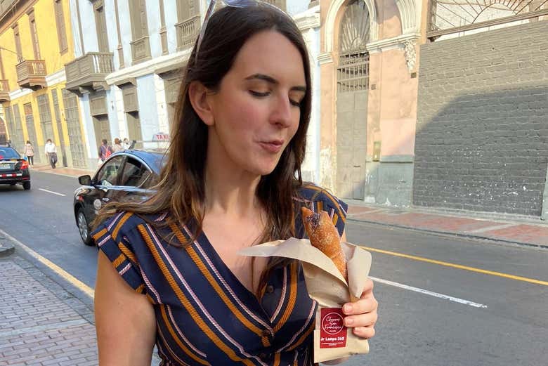 Desfrutando do free tour