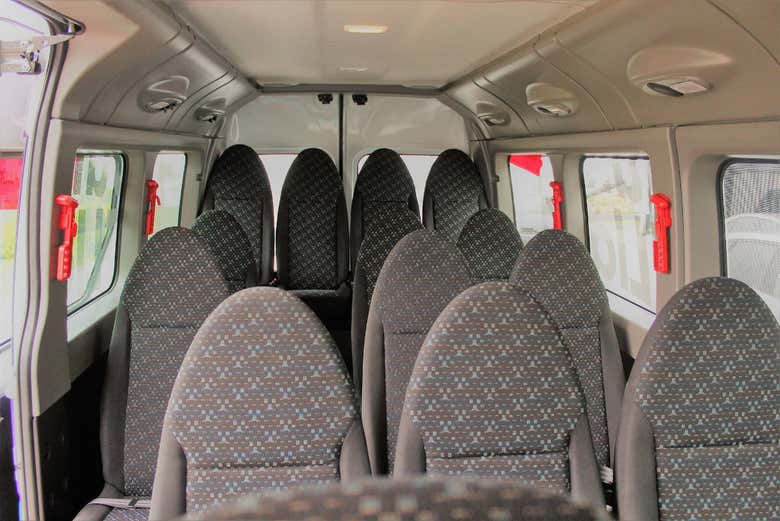 Intérieur du minibus