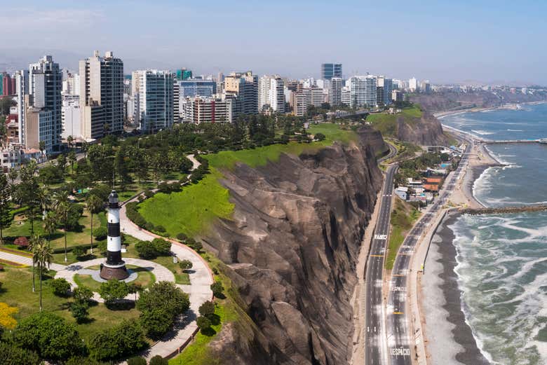 Pedalearemos por el malecón de Miraflores