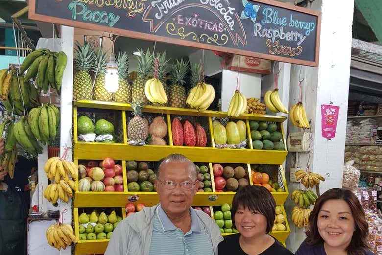Visitando un mercado local