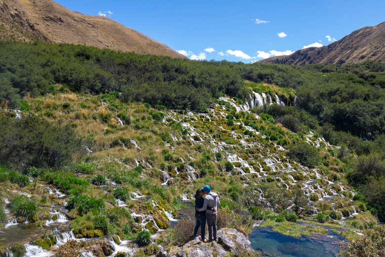 Admiring Peru's natural landscapes