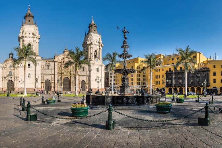 Lima Cathedral and Plaza Mayor