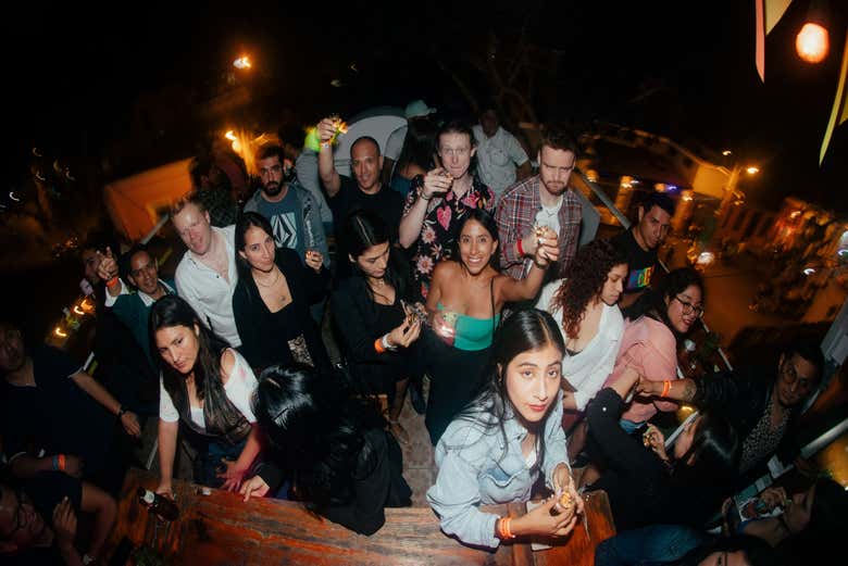 Enjoying a night out!