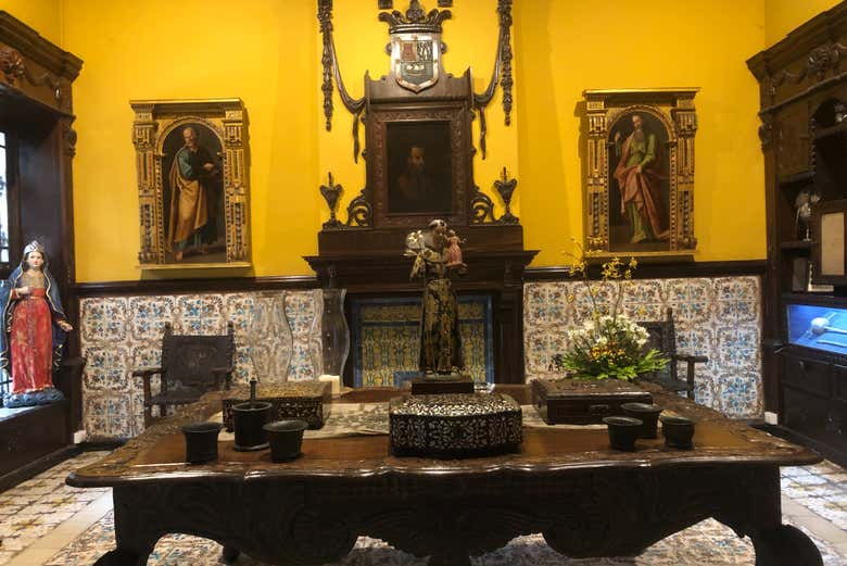 Tiled hall in Casa de Aliaga