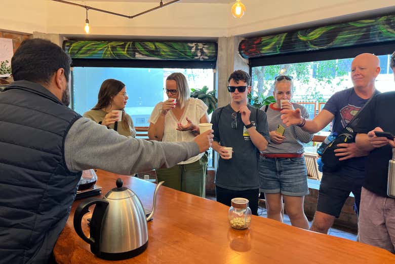 Taste a delicious coffee