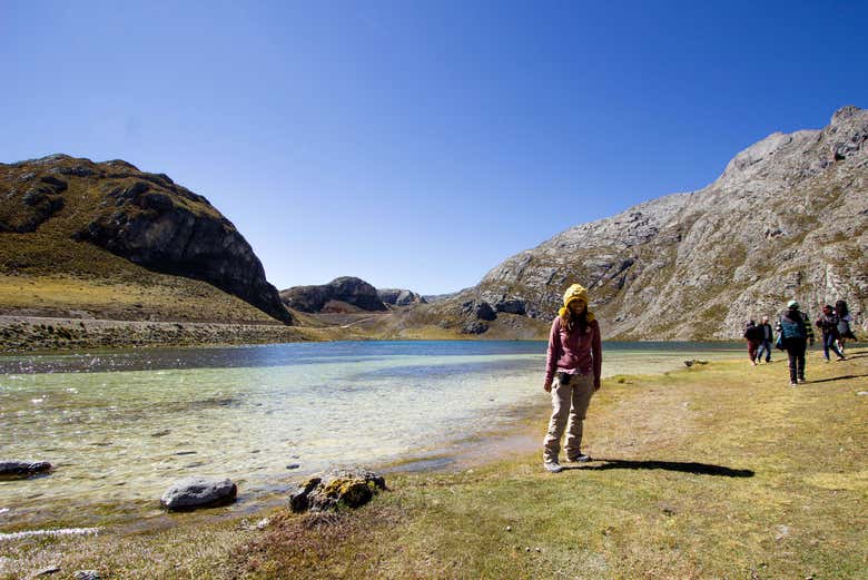 Enjoying the tour around Canta's lagoons