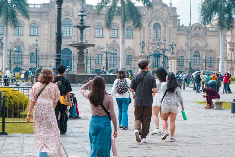 Caminhando pelo centro histórico de Lima