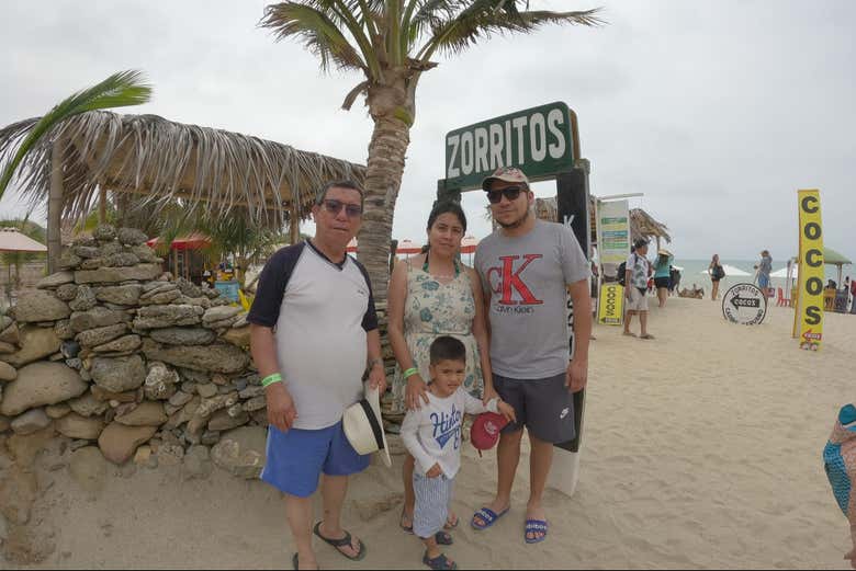 Visita a la playa Zorritos