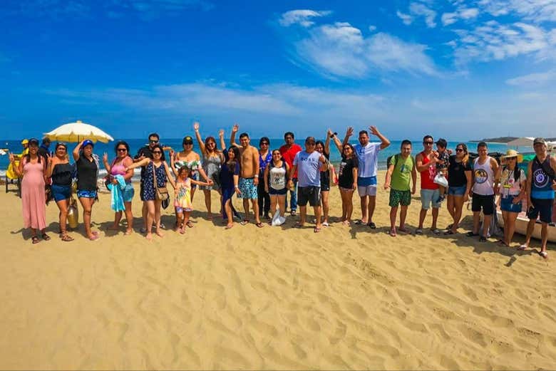 Foto ricordo sulla spiaggia di Punta Sal!