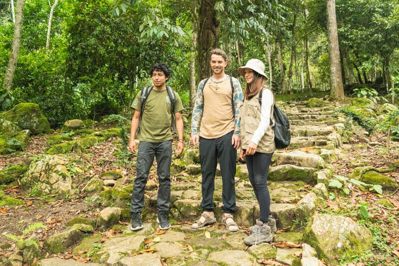 Disfrutando de la caminata