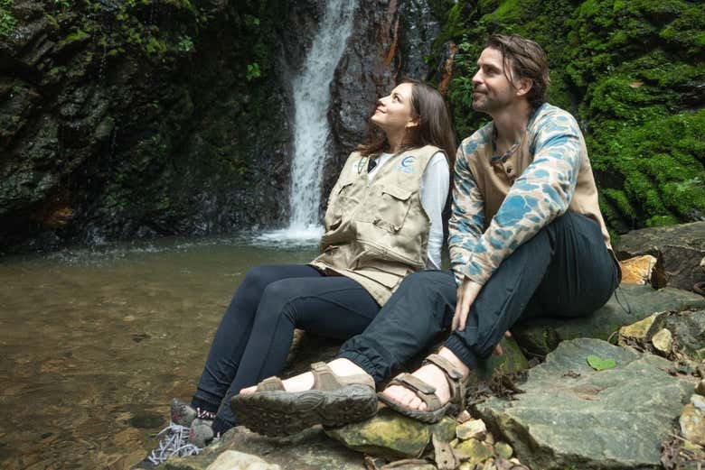 Contemplando las cascadas