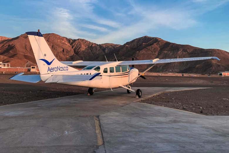 Preparing to fly over the Nazca Lines