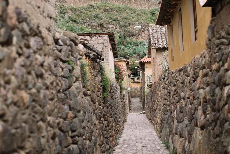 Calles empedradas de Ollantaytambo