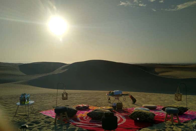 Atardecer en el desierto