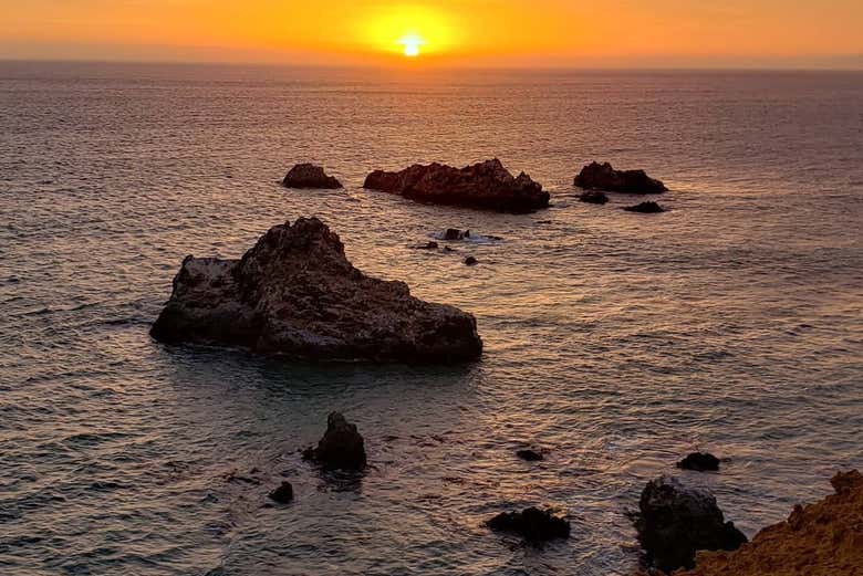 Atardecer en la Reserva Nacional de Paracas