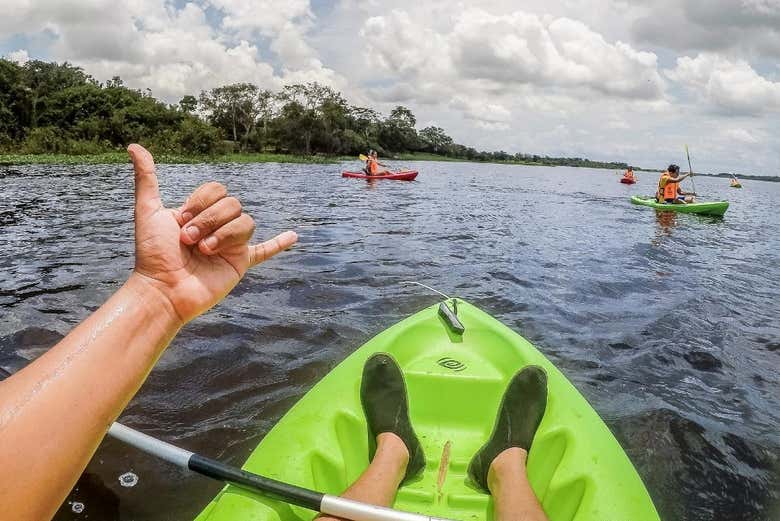 Kayak por la laguna Cashibococha