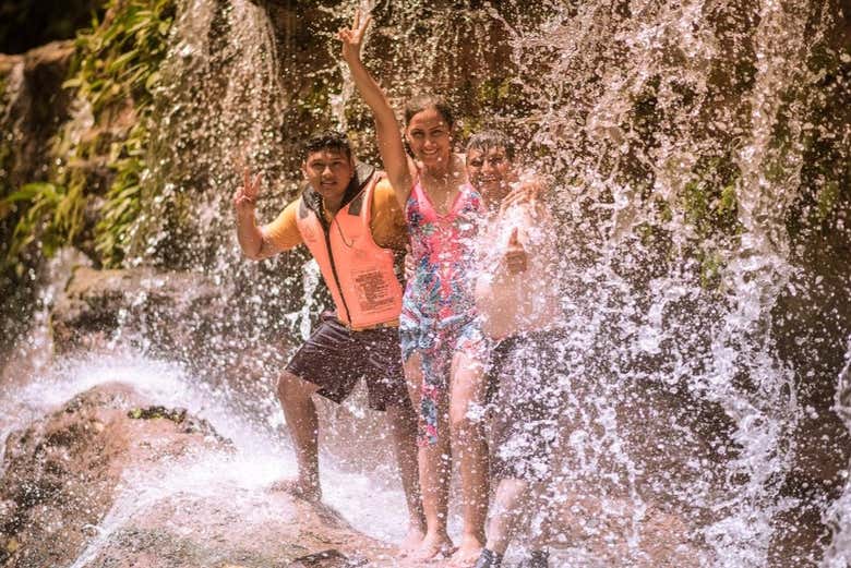 Disfrutando de un chapuzón