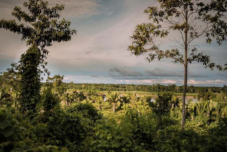Admirando los paisajes durante la ruta