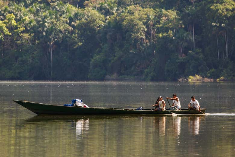 Canoe in Lake Sandoval