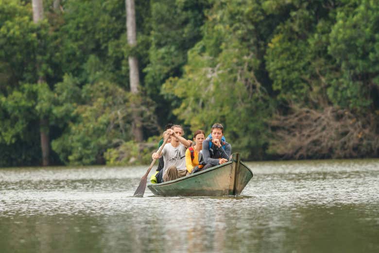 En kayak por el río Madre de Dios