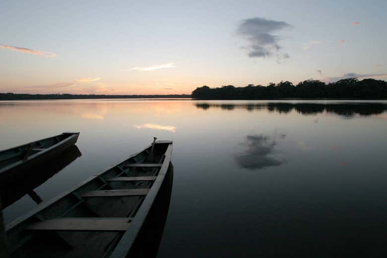 Reserva Nacional de Tambopata al anochecer