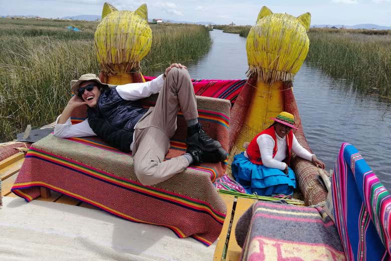 In posa sulla barca