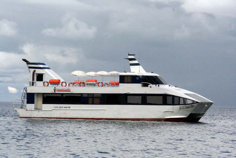 Enjoy the catamaran ride along Lake Titicaca