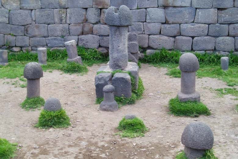 Stone phalluses in the Temple of Fertility of Chucuito