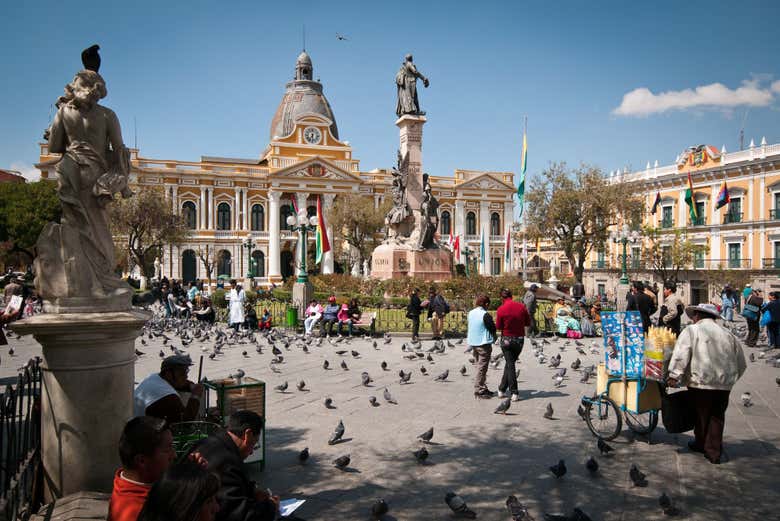 Plaza Murillo en La Paz