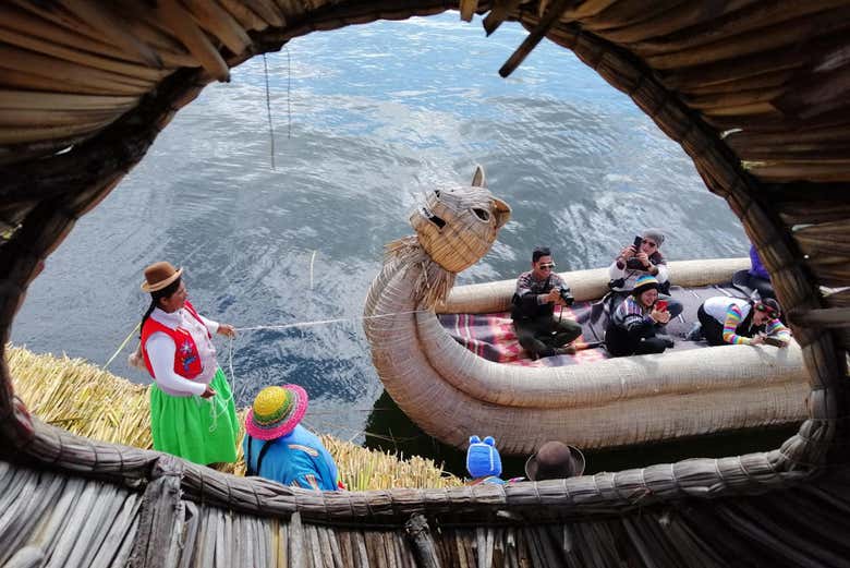 Traditional transport of Uros