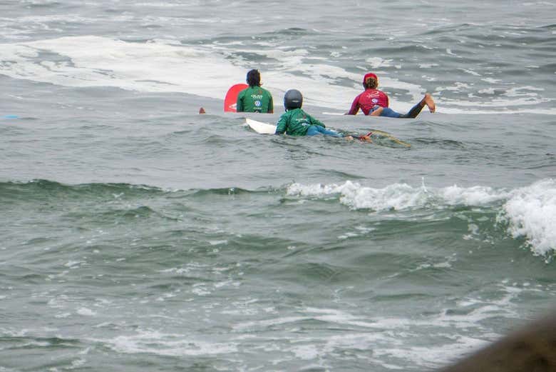 Clase de surf en Punta Hermosa