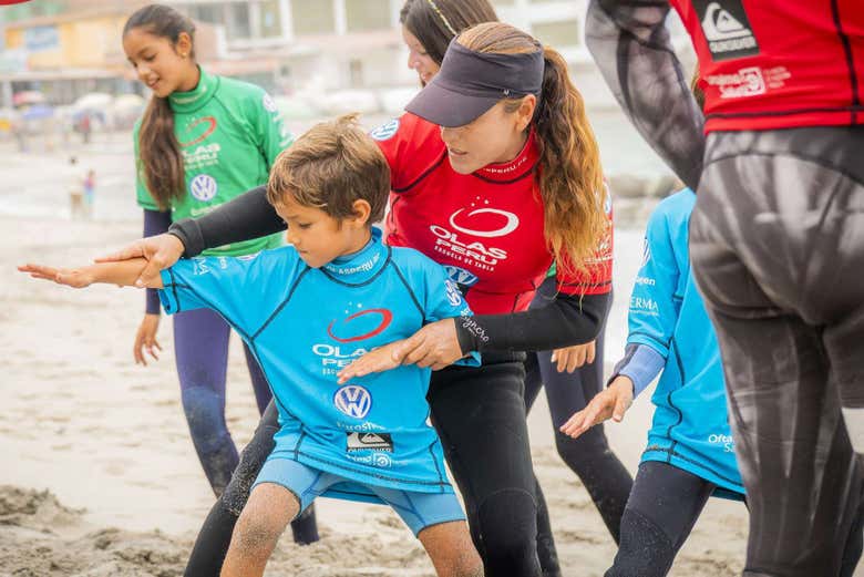 Aprendiendo a surfear