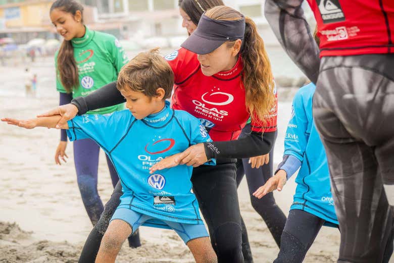 Aprendiendo a surfear